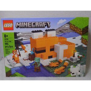 LEGO Minecraft the Fox Lodge House Animals Toy 21178  Building Toy Brand New